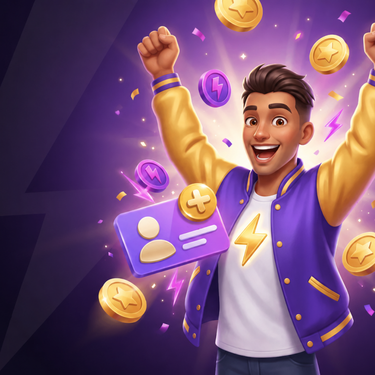Player enjoying free-play slot game on mobile device